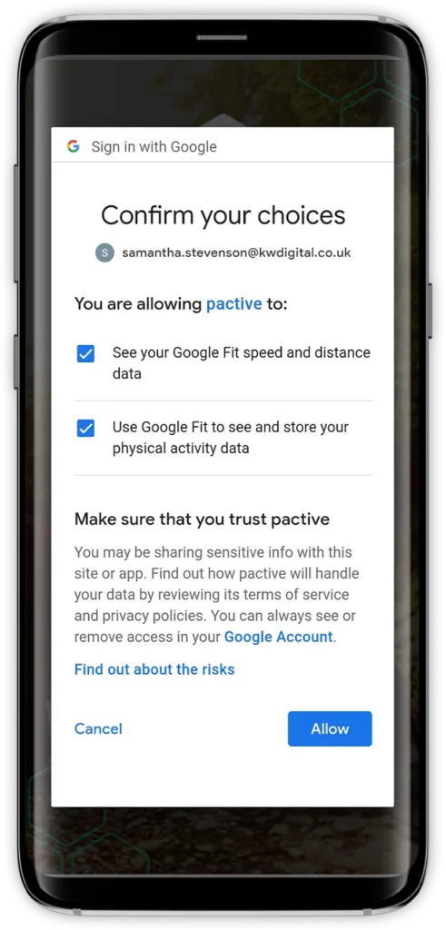 How to create your PACTIVE account